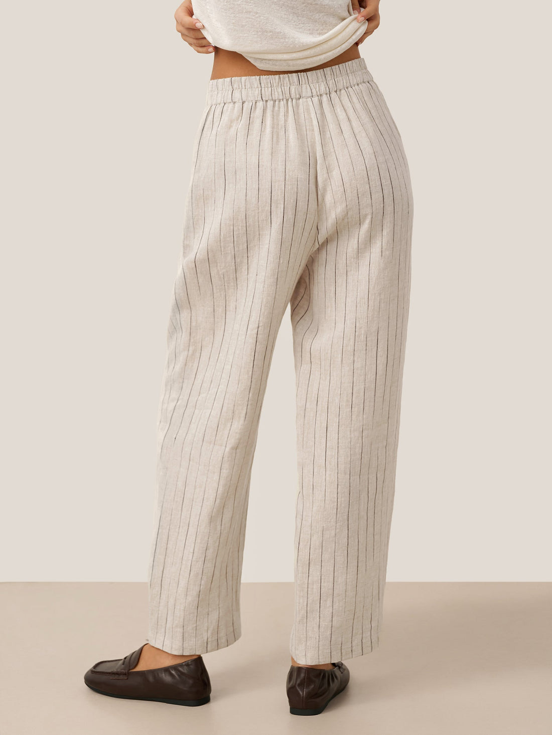 100% Linen Heavyweight Patch-Pocket Pant Set