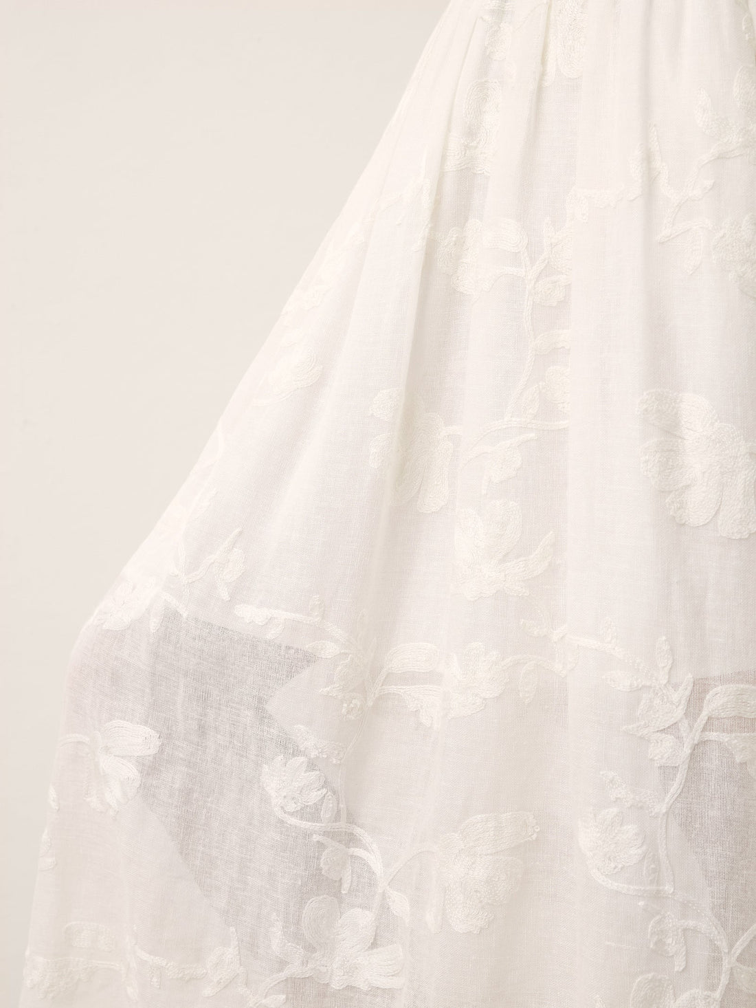 100% Linen Elastic Waist Midi Skirt