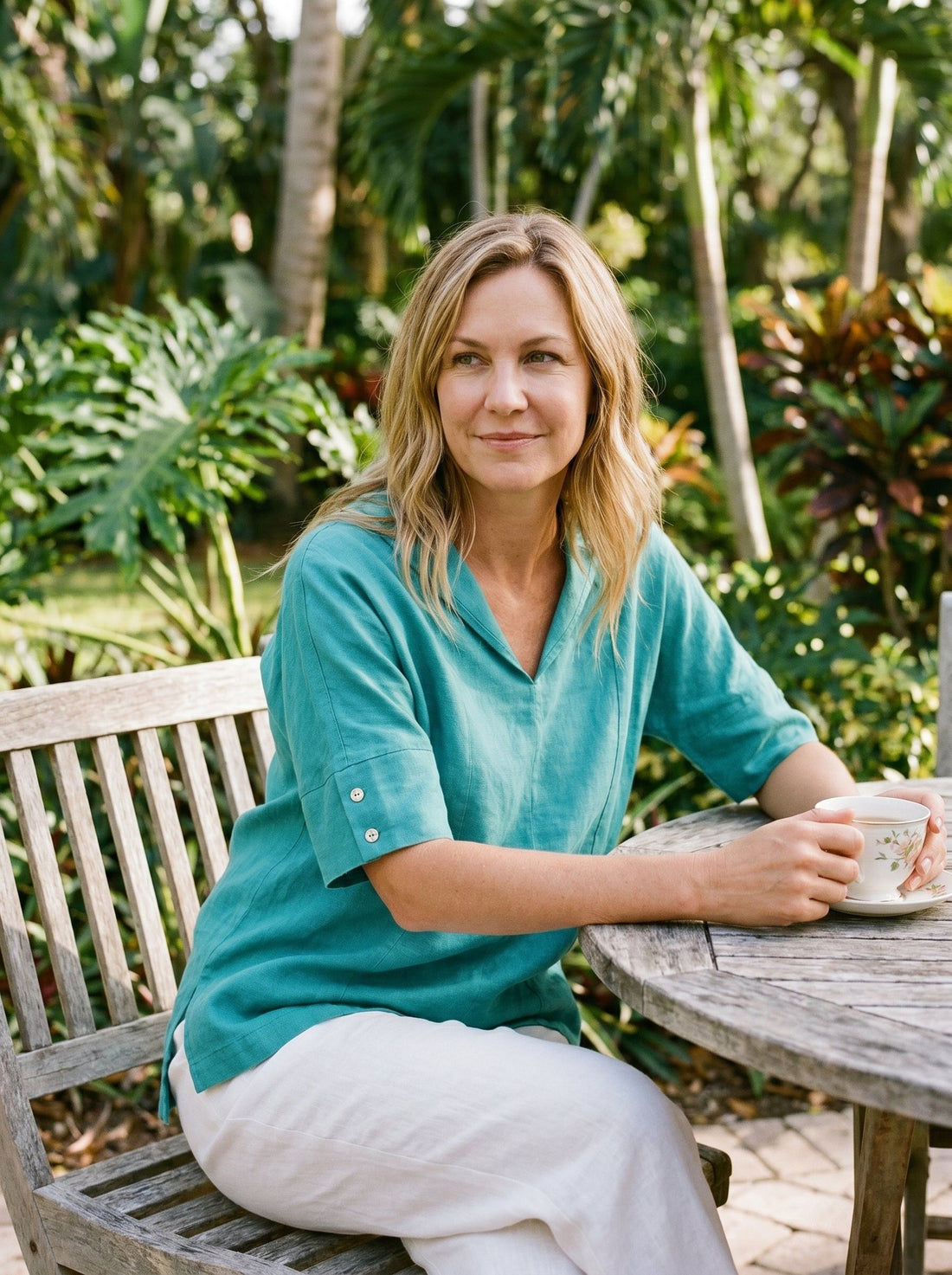 100% Linen Half Sleeve Relaxed Shirt