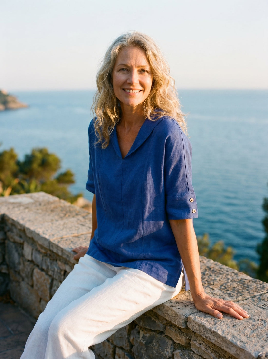 100% Linen Half Sleeve Relaxed Shirt