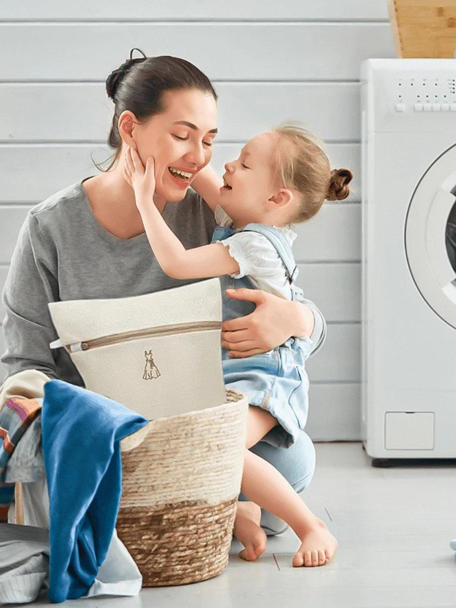 White Polyester Laundry Bag