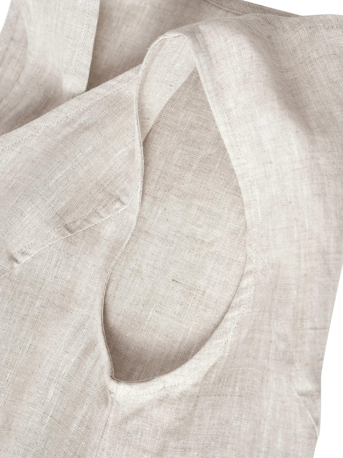100% Linen Sleeveless Pocket Midi Dress