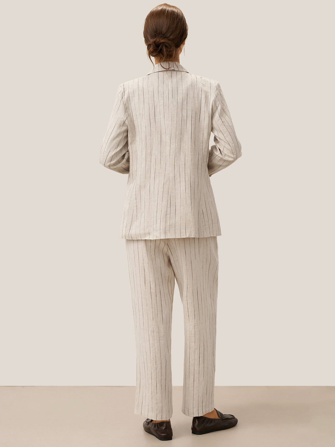 100% Linen Heavyweight Patch-Pocket Pant Set