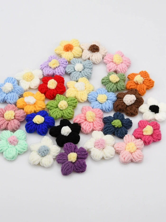 Knit Floral Hair Accessory