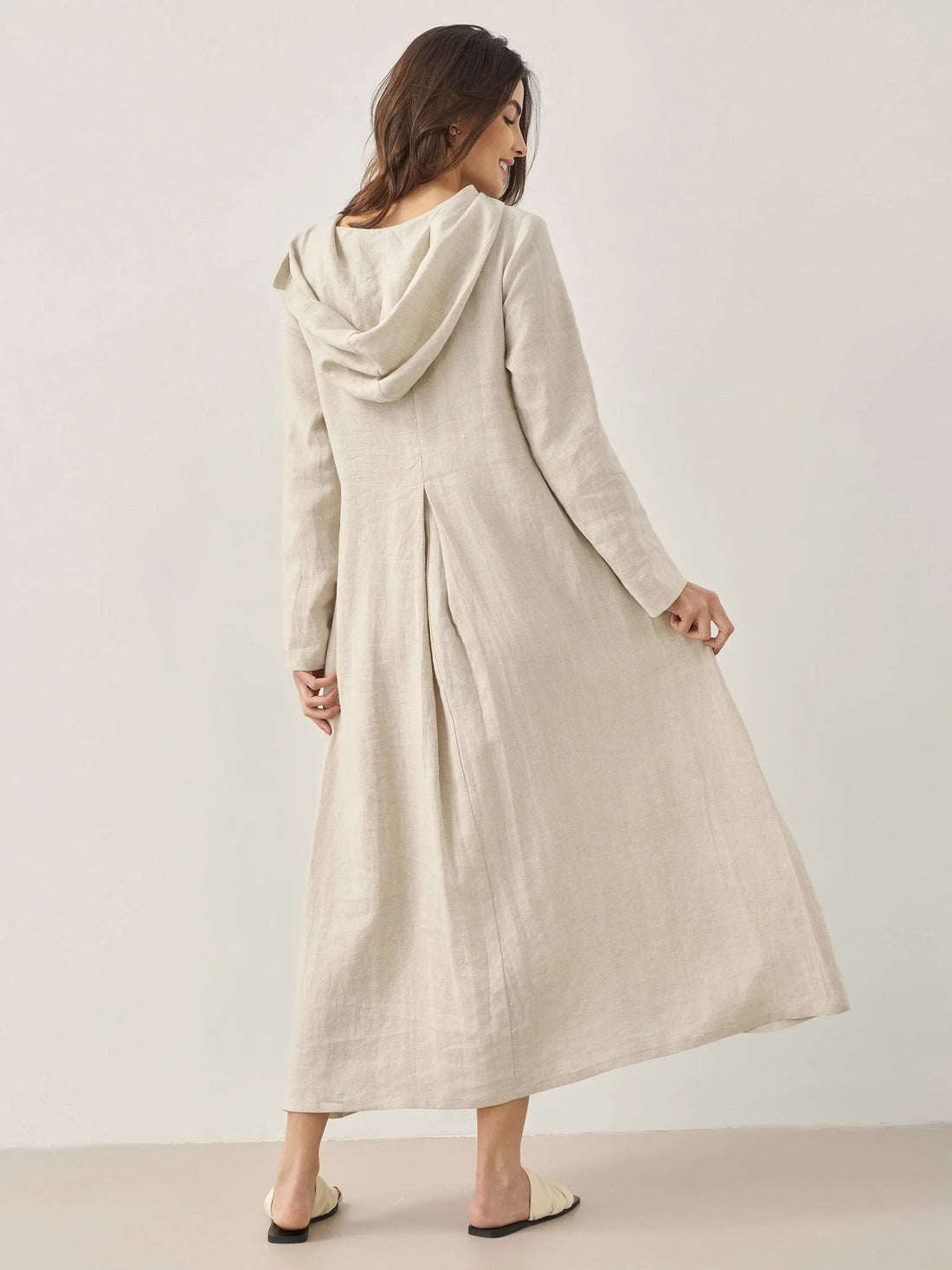 100% Linen Relaxed Maxi Dress