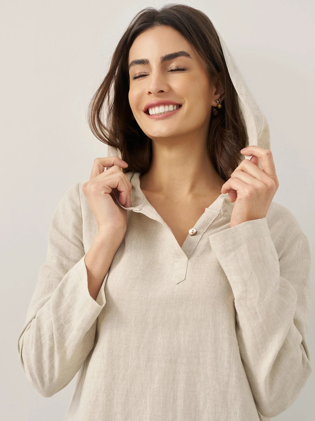 100% Linen Relaxed Maxi Dress