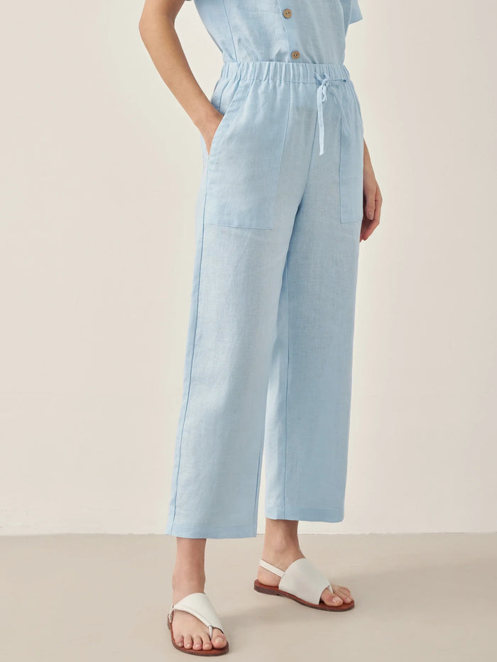 100% Linen Short Sleeve Pant Set