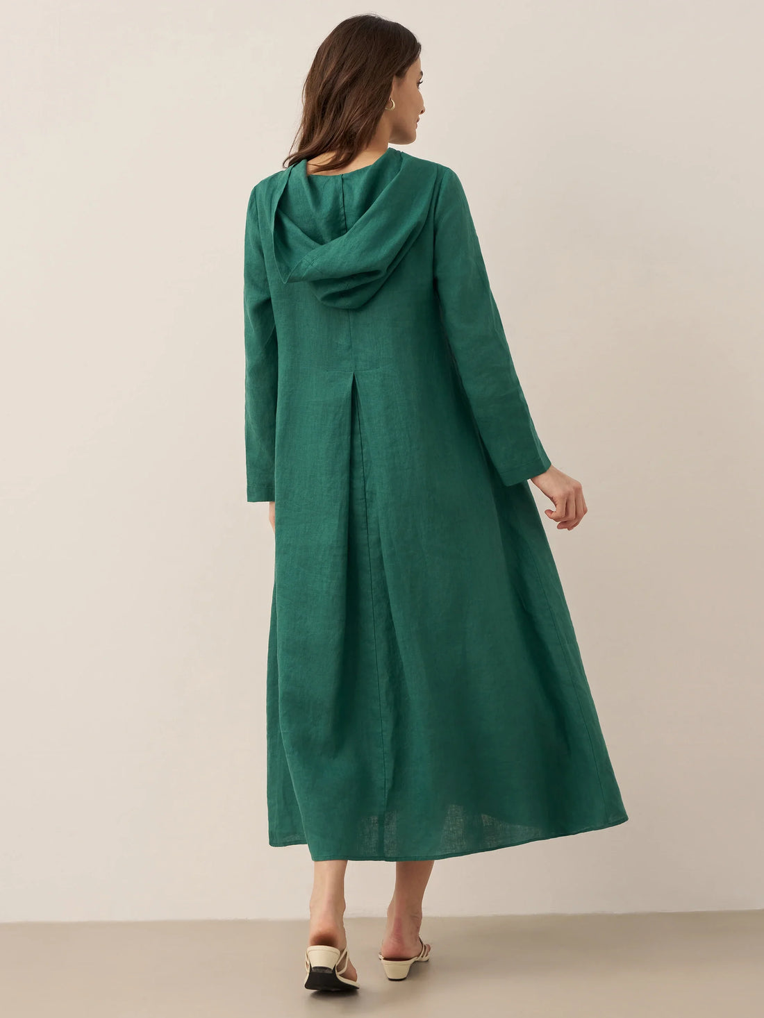 100% Linen Relaxed Maxi Dress