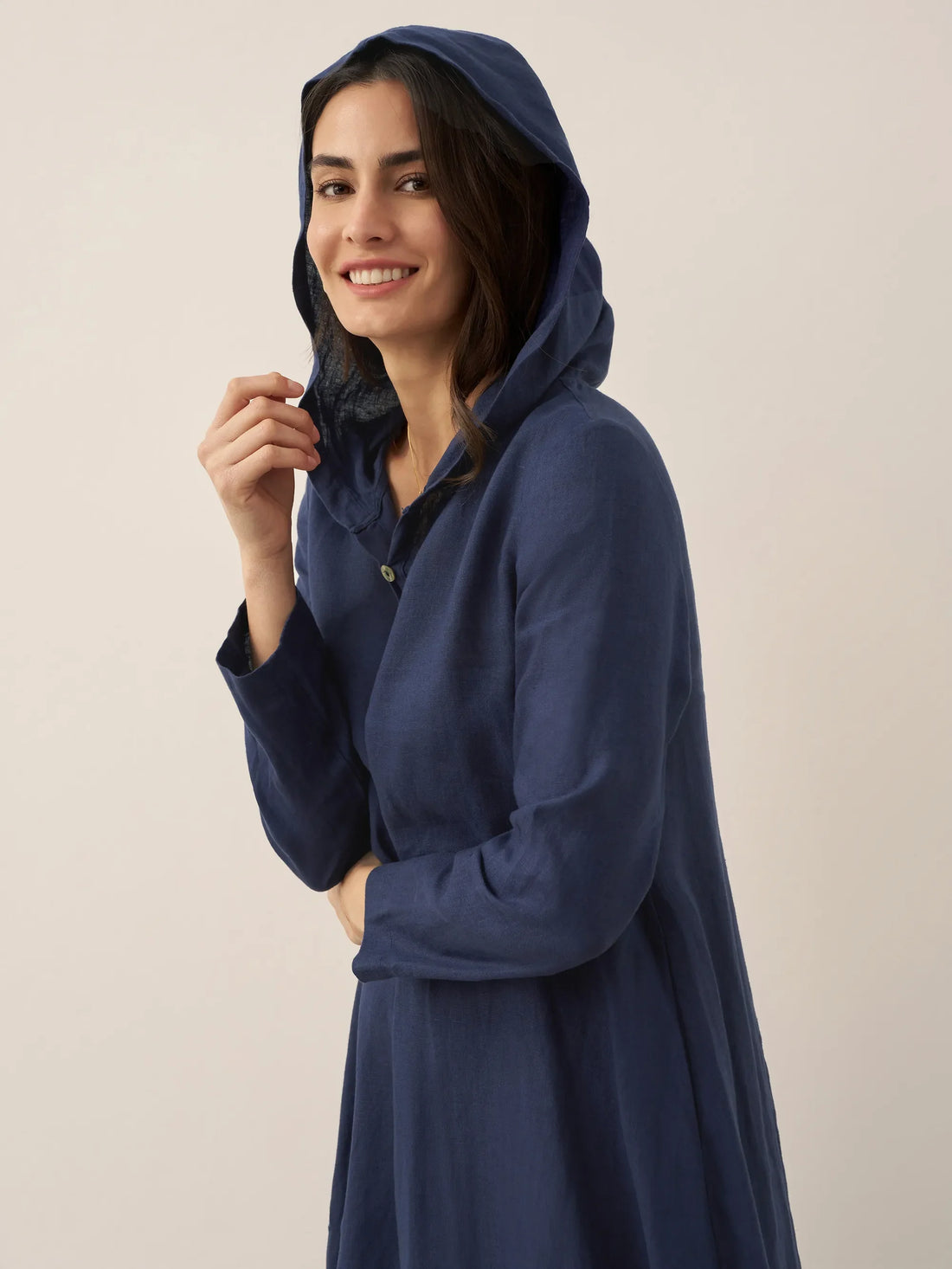 100% Linen Relaxed Maxi Dress