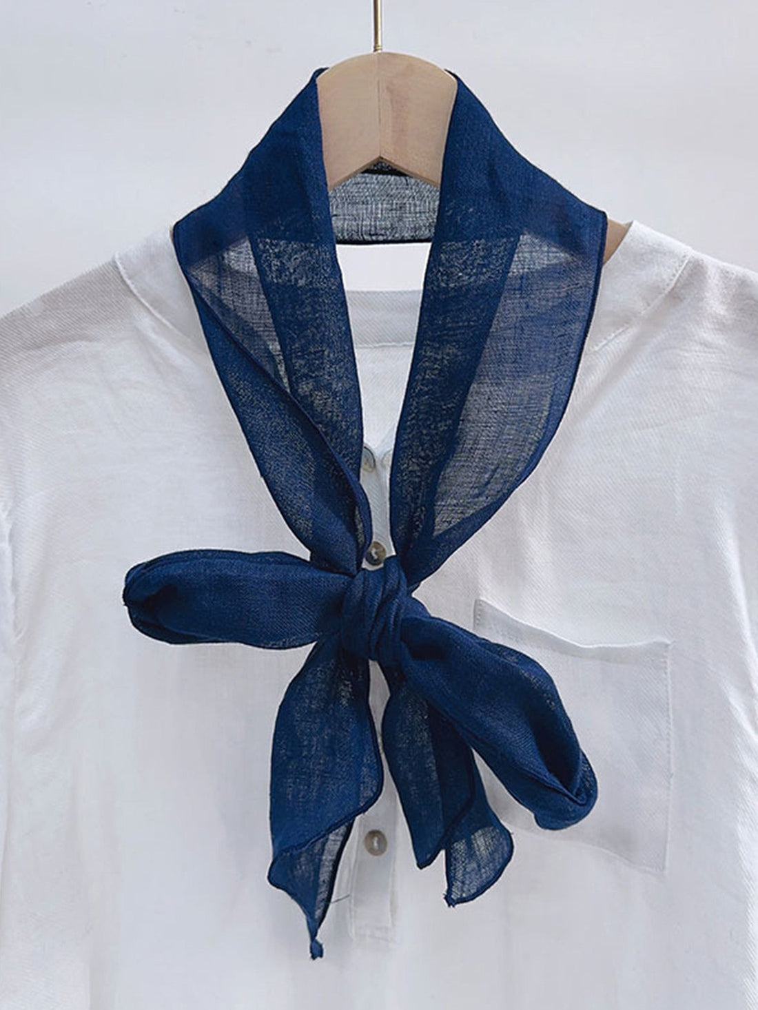100% Linen Hand-Tie-Dyed Scarf