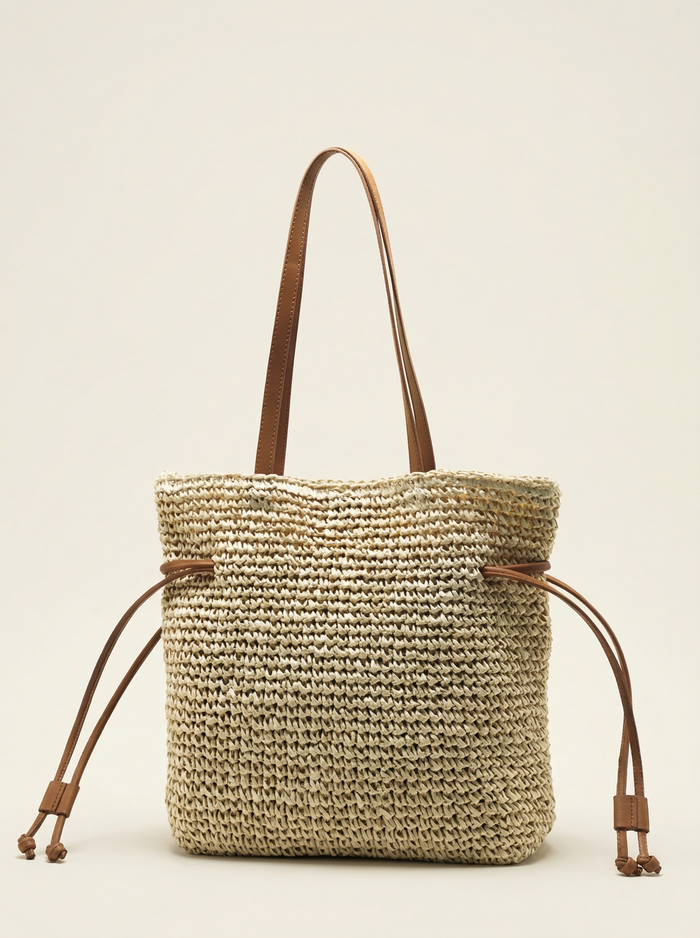 Knit Bucket Tote Bag