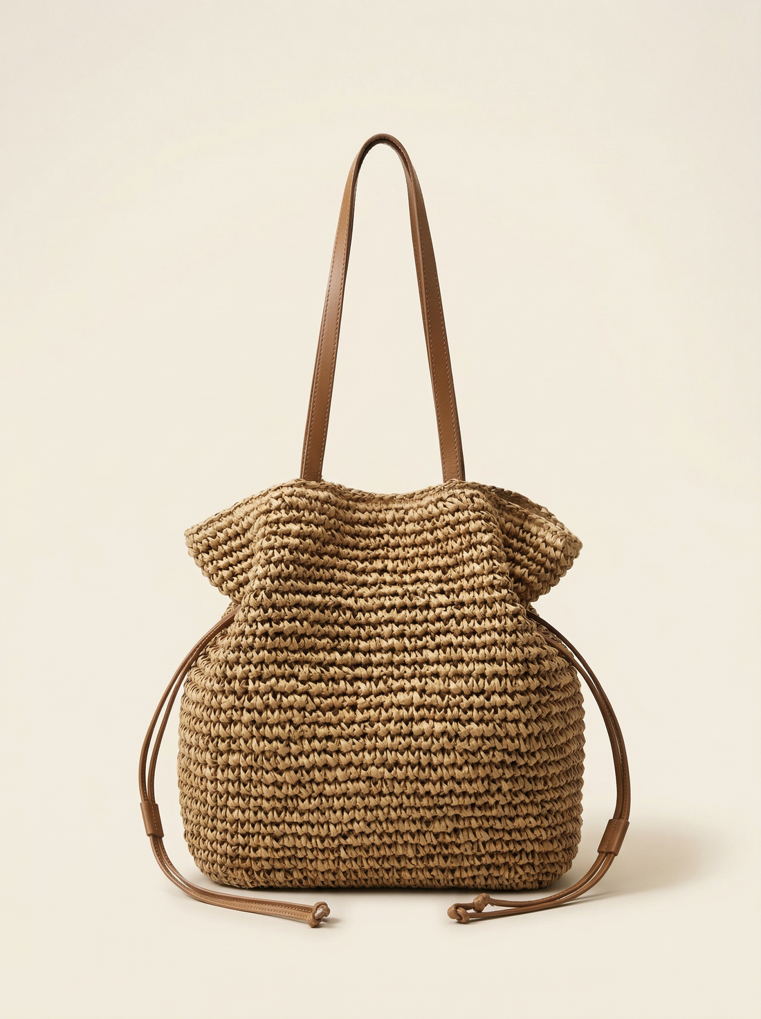 Knit Bucket Tote Bag