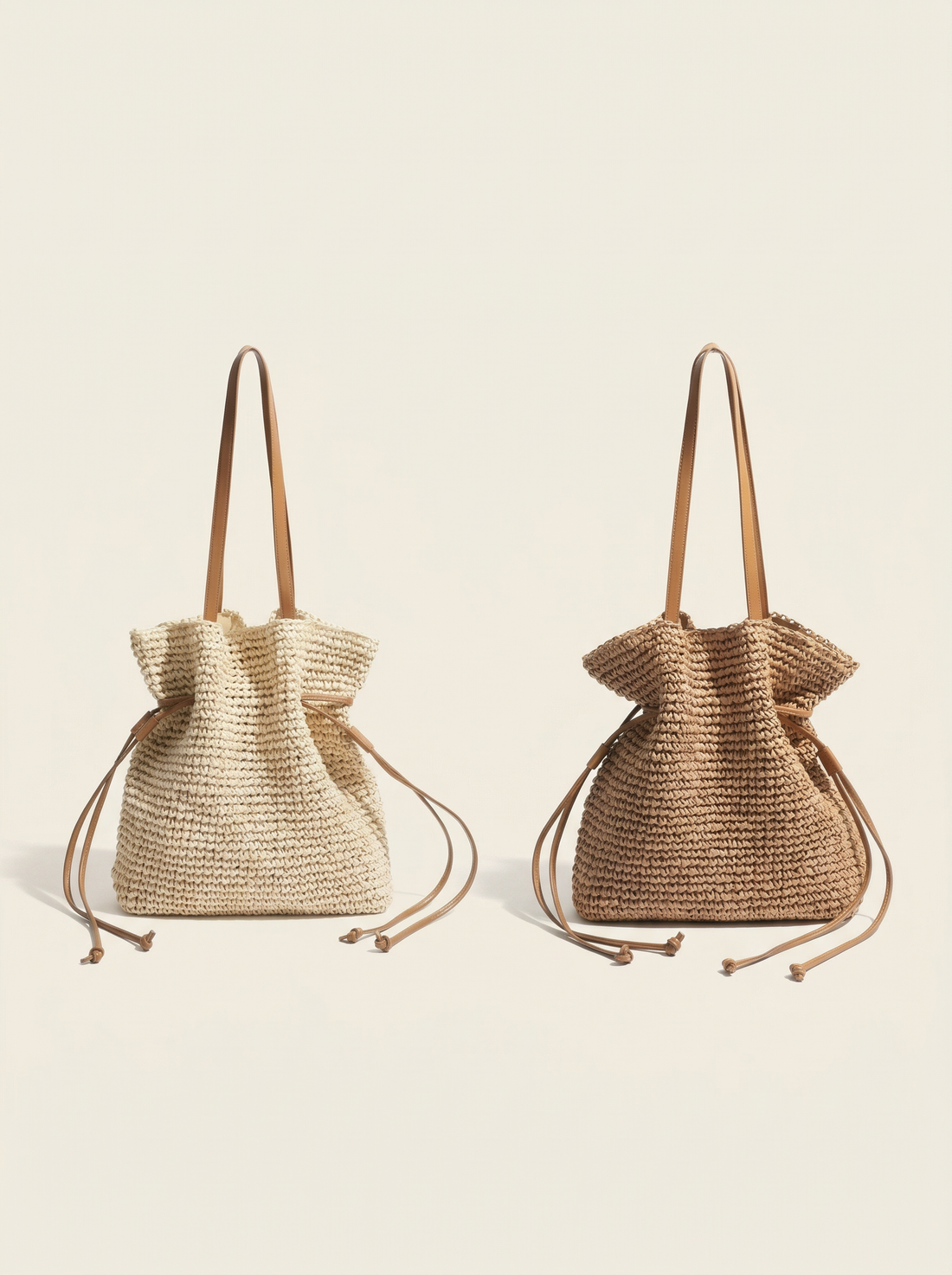 Knit Bucket Tote Bag