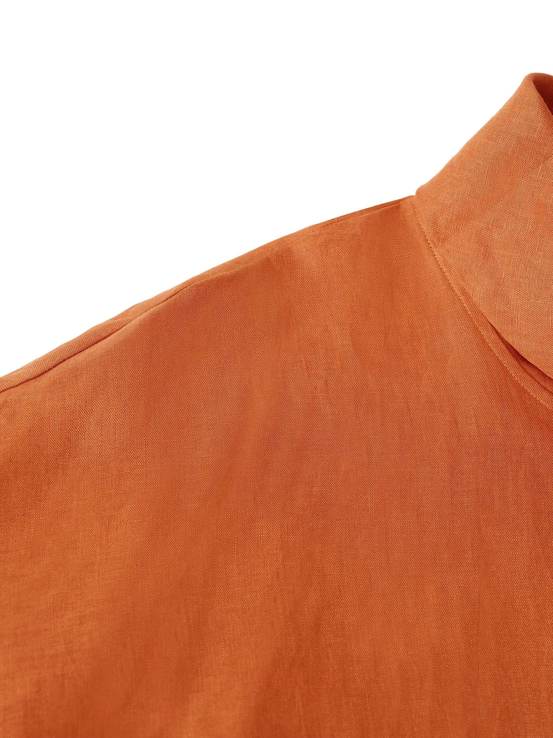 Linen Blend Long Sleeve Blouse
