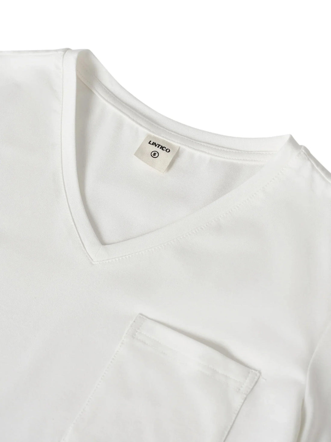 Bamboo Stretch-Knit Round Neck Tee