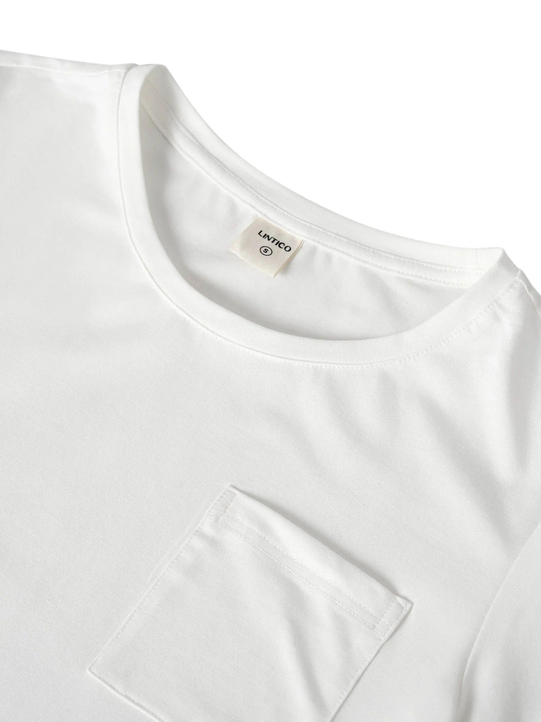 Bamboo Stretch-Knit Round Neck Tee