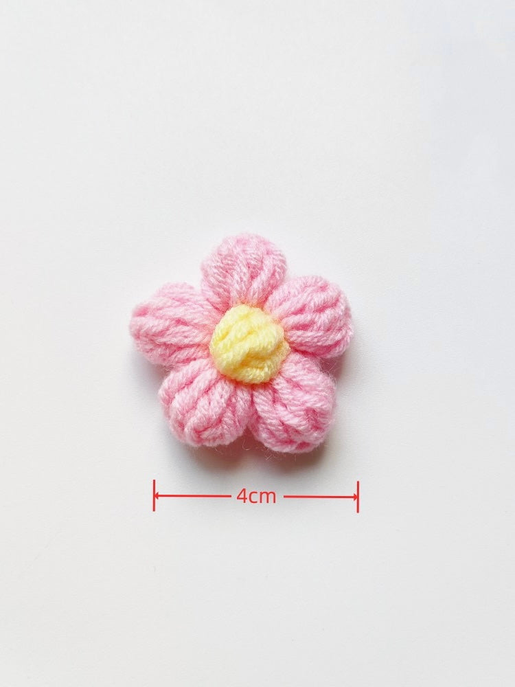 Knit Floral Hair Accessory