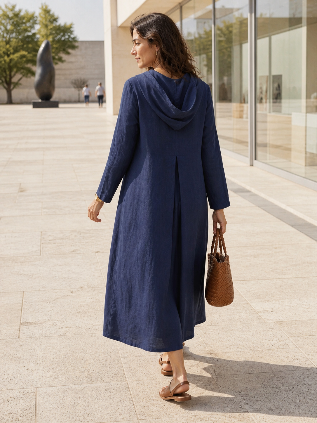 100% Linen Relaxed Maxi Dress