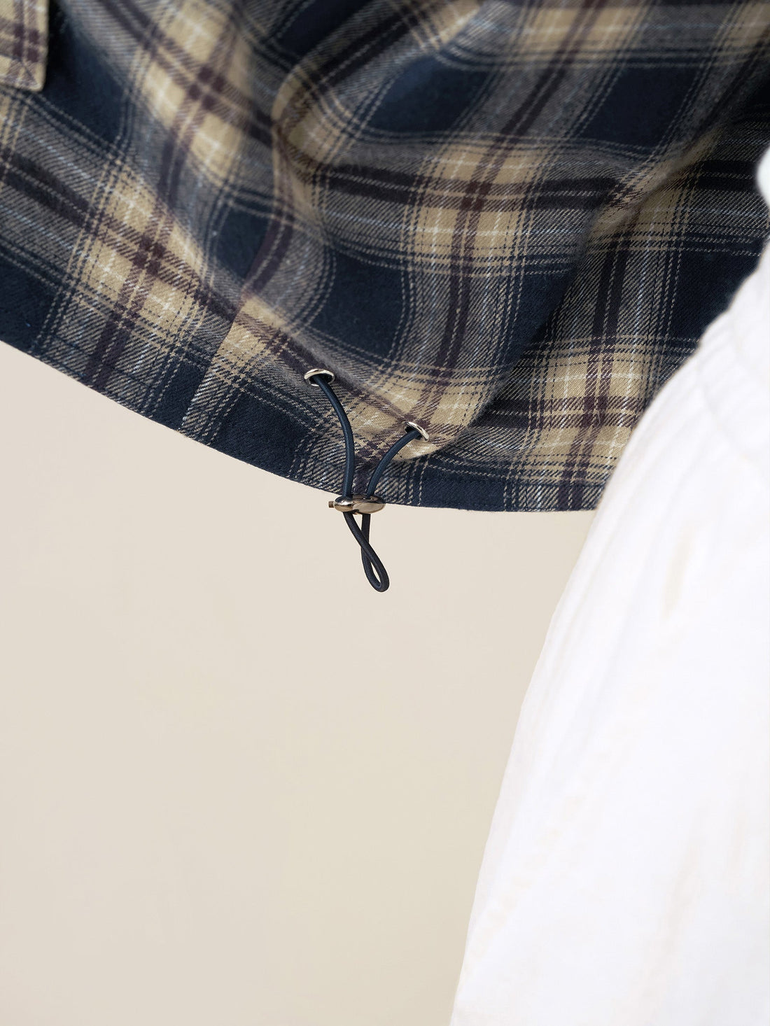Linen Blend Heavyweight Crew Neck Jacket